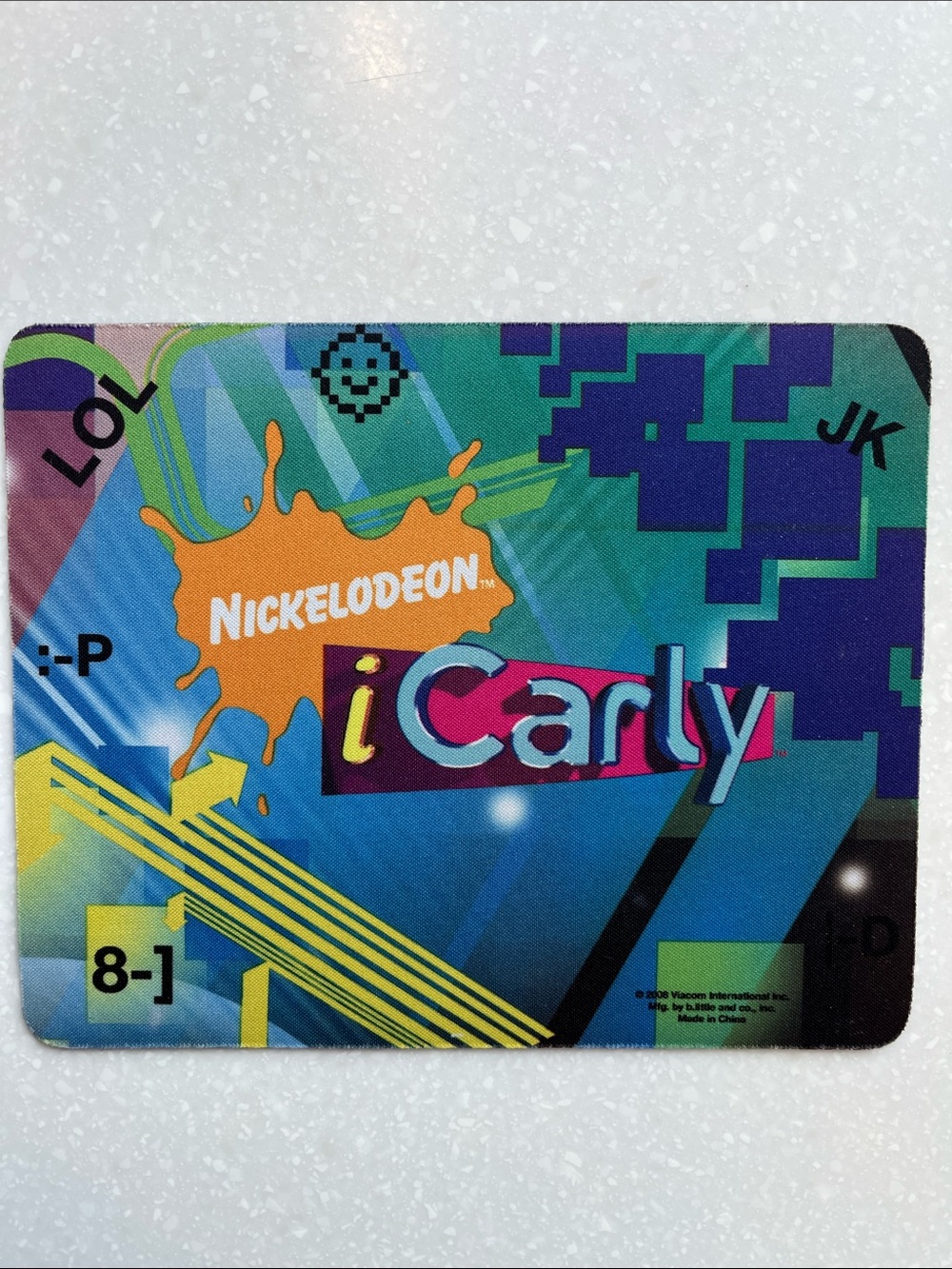iCarly Mousepad Retro Nickelodeon Subway Kids Meal Toy 2008